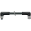 M12 Power male 90° / female 90° L-cod. PUR 5x1.5 gy +drag ch. 1.5m thumbnail 2