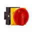 P1-32/EZ On-Off switch, P1, 32 A, centre mounting, 3 pole, with black thumb grip and front plate thumbnail 10