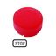 M22-XDLH-R-GB0 Button lens, raised red, STOP thumbnail 3
