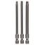 3-piece screwdriver bit set, Extra Hard T20; T25; T30; 89 mm thumbnail 1