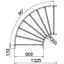 90° bend for cable ladder 110x900 Steel Hot-dip galvanised zinc thumbnail 2