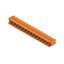 PCB plug-in connector, male header, Dovetails for fixing blocks, THT solder connection, 5.08 mm, Number of poles: 15, 90°, Solder pin length (l): 3.2 mm, tinned, orange, Box thumbnail 3
