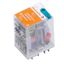 CUBESERIES, Number of contacts: 2,  CO contact AgNi, Rated control voltage: 24 V DC +10 % / -20 %, Continuous current: 8 A, Screw connection, Test button available: No thumbnail 3