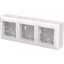 3gang Surface mounted housing flat thumbnail 1
