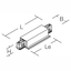 Infeed L 198 B 53 H 33 colour: black 7663-10-W30 thumbnail 3