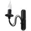 WALL LAMP MINERVA BLACK E14 1X40W IP20 thumbnail 2