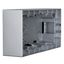 Two gang wall mounting housing, silver thumbnail 4