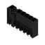 PCB plug-in connector, male header, closed side, Middle flange, THT solder connection, 7.62 mm, Number of poles: 6, 180°, Solder pin length (l): 3.5 mm, tinned, black, Box thumbnail 3