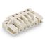 THT female header angled Pin spacing 5 mm light gray thumbnail 1