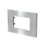 Frame - 1-gang / 3-modules - Niessen logo - Noble - Stainless Steel thumbnail 2
