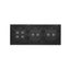 Two gang switch with indicator light, 10AX, black thumbnail 2