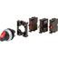 Illuminated selector switch actuator, RMQ-Titan, maintained, 3 positions, 1 NC, red, LED 230 VAC, Blister pack for hanging thumbnail 2