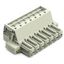 1-conductor female connector Push-in CAGE CLAMP® 10 mm² light gray thumbnail 1