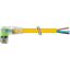 M8 female 90° A-cod. with cable LED PUR 4x0.25 ye 7m thumbnail 2