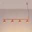 Chandelier NOX 4L red ochre thumbnail 10