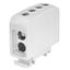 AL/CU universal rail-mounted terminal block ZGG2x35/2x35s grey thumbnail 1