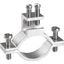 Grounding clamp 1 - 1¼'' (33.5-41.9mm) 2 x 4 - 50 mm² wie rope - wire ø 8 mm thumbnail 2