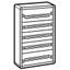 Fully modular metal cabinet XL³ 160 - ready to use - 5 rows - 900x575x147 mm thumbnail 1
