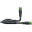 h-coupler MQ15 male - fem. 0° / fem. 0° 48V DC PUR 6x2.5 bk 1.5m / PUR thumbnail 1