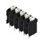 Printed circuit board terminals, 5.00 mm, Number of poles: 5, 180°, Solder pin length (l): 3.5 mm, black, PUSH IN with actuator, Clamping range, max. : 1.5 mm², Tube thumbnail 2