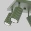 CEILING LAMP WITH FOUR REFLECTORS ON A SQUARE ROSECAKE, GREEN, CARBON SERIES, 4XGU10 thumbnail 8