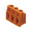 Printed circuit board terminals, 7.62 mm, Number of poles: 6, 90°, Solder pin length (l): 3.2 mm, tinned, orange, Clamping yoke connection, Clamping range, max. : 6 mm², Box thumbnail 1
