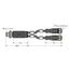 2-Way Splitter Y-Splitter with Cable, Male Connector M12 × 1 - 2 × Female Connectors M12 × 1   VBRS4.4-2RKC4T-2/2/TEL thumbnail 2