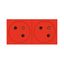2X2P+E MODULAR ASSOCIABLE 4M FB RED SURFACE EUROPE thumbnail 1