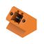 PCB plug-in connector, male header, Flange, THT solder connection, 3.50 mm, Number of poles: 2, 135°, Solder pin length (l): 3.2 mm, tinned, orange, Box thumbnail 2