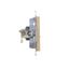 Double socket outlet without earthing, 16A, cream white/electro white thumbnail 1