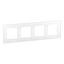 4 GANG PLATE WHITE GLASS thumbnail 2