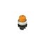 Illuminated knob selector, 2 positions orange with marking thumbnail 2