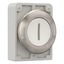 M30I-FD-W-X1 Pushbutton, RMQ-Titan, flat, momentary, White, inscribed 1, Front ring stainless steel thumbnail 13