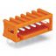 THT male header 1.0 x 1.0 mm solder pin angled orange thumbnail 3
