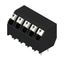Printed circuit board terminals, 5.00 mm, Number of poles: 5, 135°, Solder pin length (l): 3.5 mm, black, PUSH IN with actuator, Clamping range, max. : 1.5 mm², Tube thumbnail 2
