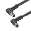 Power cable, Connecting line, M12 / M12, Number of poles : 3 (2 + PE), 5 m, pin, 90&deg; - socket 90&deg;, Shielded: No, LED: No, Sheath material: PUR, Halogen: No thumbnail 1