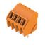 Printed circuit board terminals, 3.50 mm, Number of poles: 4, 135°, Solder pin length (l): 3.2 mm, tinned, orange, Clamping yoke connection, Clamping range, max. : 2.08 mm², Box thumbnail 2
