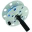 Coiler plastic grey W 40mm w. socket a. 50m wire 0.75mm² blue w. split thumbnail 1