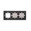 Double frame, white, chrome base thumbnail 2