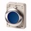 M30C-FDL-B Illuminated pushbutton actuator, RMQ-Titan, Flat, momentary, Blue, Blank, Metal bezel thumbnail 1