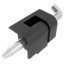 Hinge external corner 180° opening angle for plate 1,5-2mm, black thumbnail 2