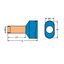 Twin ferrule only for 811 series Sleeve for 2 x 4 mm / AWG 12 insulate thumbnail 3