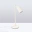 STYLISH CARBON DESK LAMP WITH A GROOVED BEIGE LAMPSHADE AND A SWITCH ON THE CABLE thumbnail 5