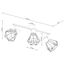 CEILING LAMP ARTEMIS 3 BLACK E14 3X40 IP20 thumbnail 3