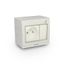 Single socket + single surface-mounted switch GPWPN IP55 "AQUA55" thumbnail 1