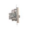 Cover for single socket outlet with earthing, white thumbnail 1