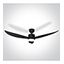 BLACK ABS ROD FAN 35W LED 22W CCTV IP20 230V thumbnail 1