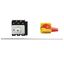 P3 Main switch, 80 A,Rear mounting, 3 pole, Form M4/K2-R, Red, Short t thumbnail 4
