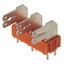 Printed circuit board terminals, 10.00 mm, Number of poles: 10, 90°, Solder pin length (l): 3.5 mm, tinned, orange, Flat-blade connection, Box thumbnail 2