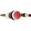 C22-DL-R-K01-24-P5 Illuminated pushbutton actuator, Flat, momentary, 1 NC, Cable (black) with M12A plug, 4 pole, 1 m, LED Red, red, Blank, 24 V AC/DC, Bezel: titanium thumbnail 4